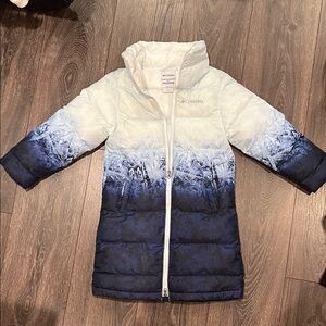 Columbia Kids' Ombre Puffer Jacket - Navy and White